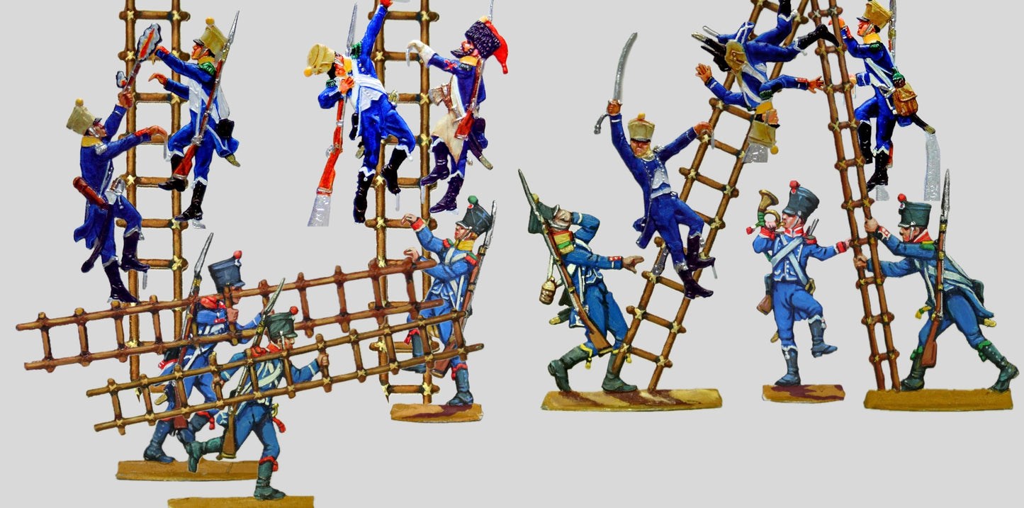 34.1 French light infantry: ladder attack full set.