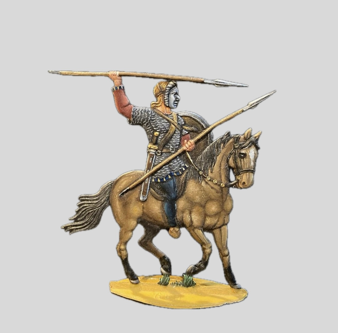 Roman cavalry trooper with iron mask