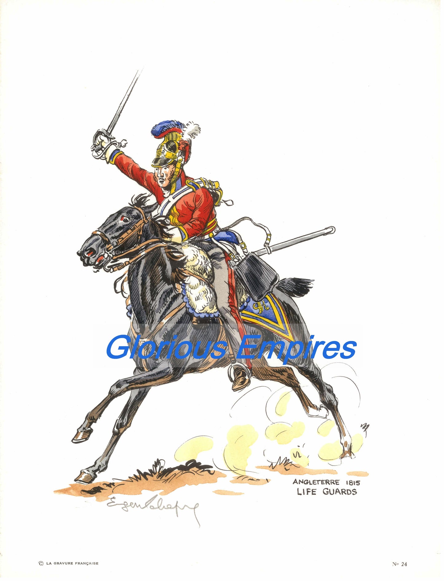 Print 24: Angleterre 1815 Life Guards - Glorious Empires-Historical Miniatures