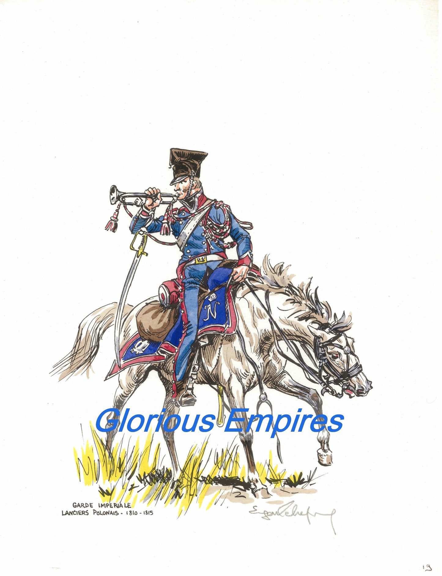 Print 19: Garde Imperiale Lanciers Polonais - Glorious Empires-Historical Miniatures