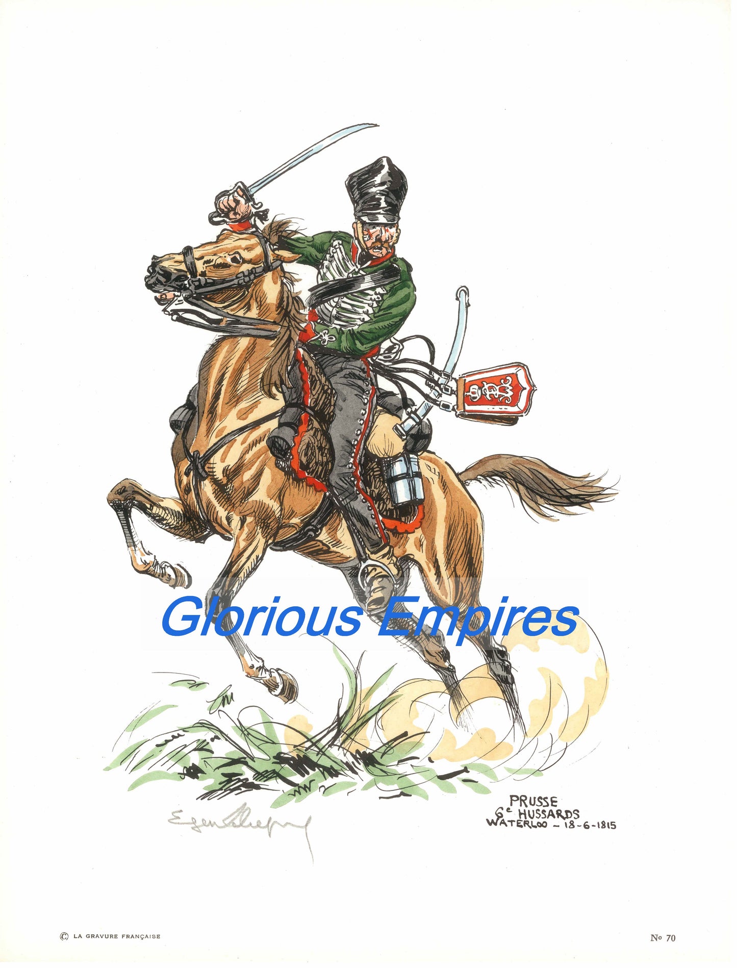 print 70 : Prussia 6th Hussars - Glorious Empires-Historical Miniatures