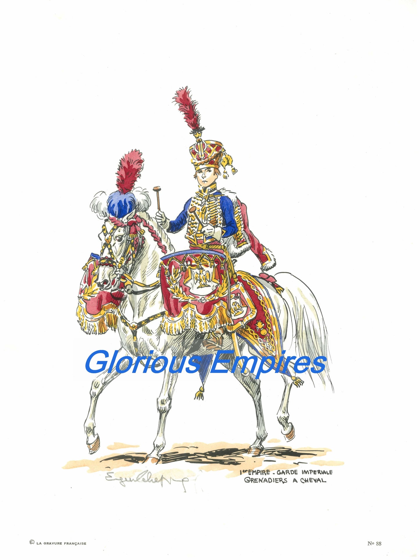 print 88 : Garde Imperial Grenadiers a cheval - Glorious Empires-Historical Miniatures