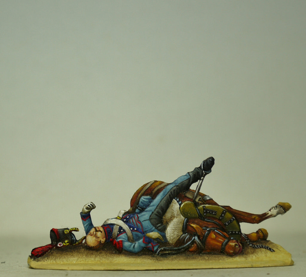 Train soldier and horse,dead - Glorious Empires-Historical Miniatures  