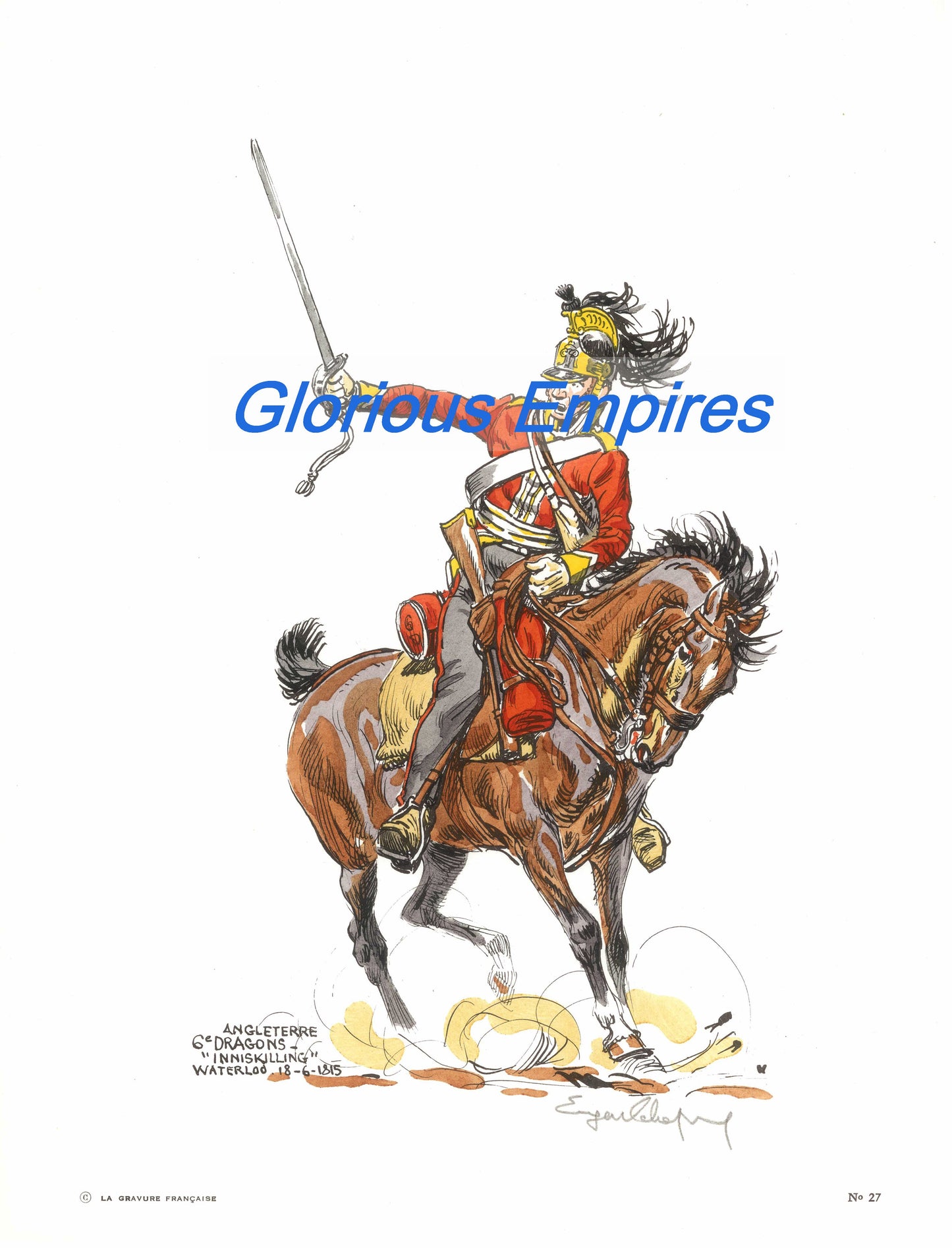 print 27 : 6th Dragoons Inniskilling - Glorious Empires-Historical Miniatures
