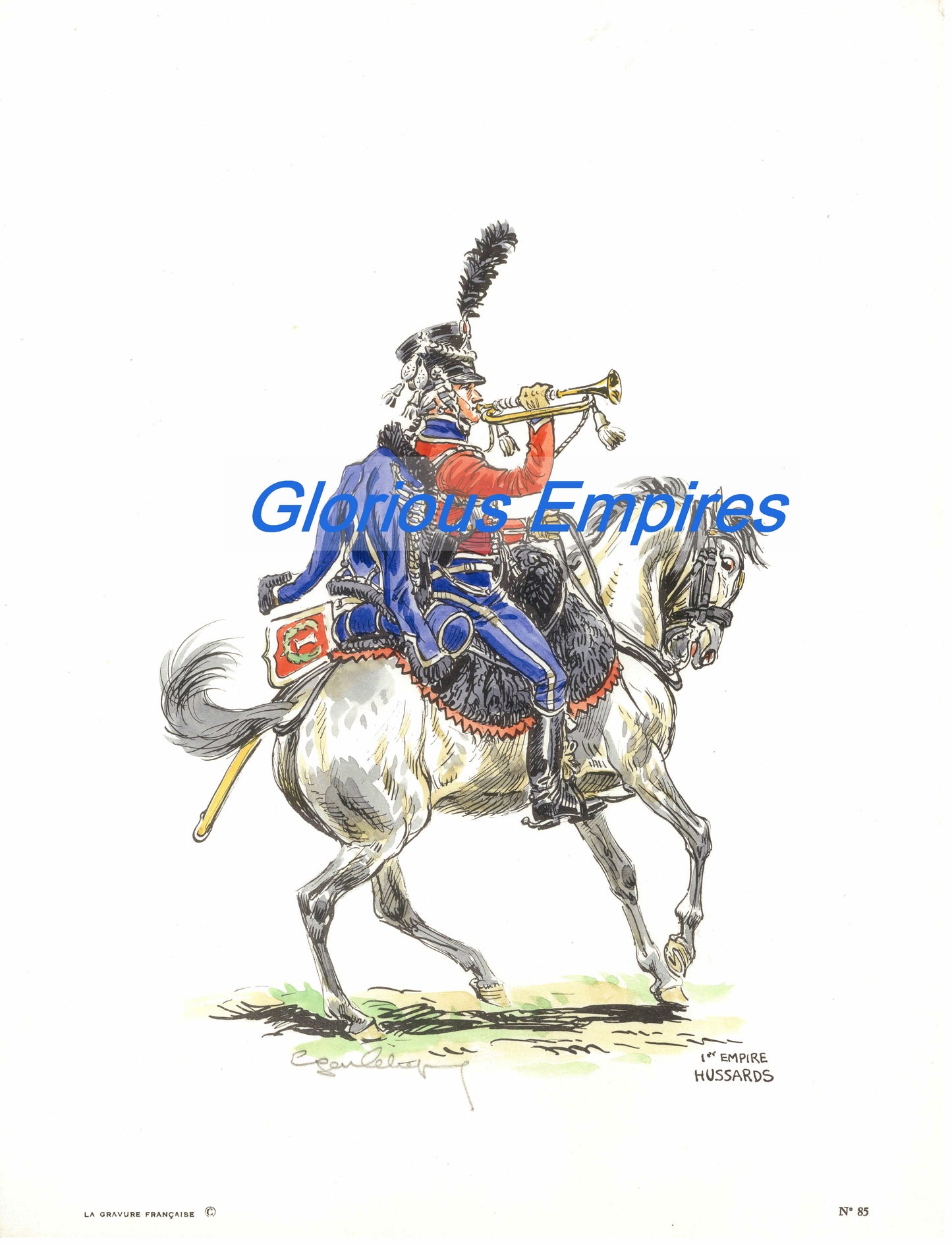 print 85 : 1er. Empire Hussard - Glorious Empires-Historical Miniatures