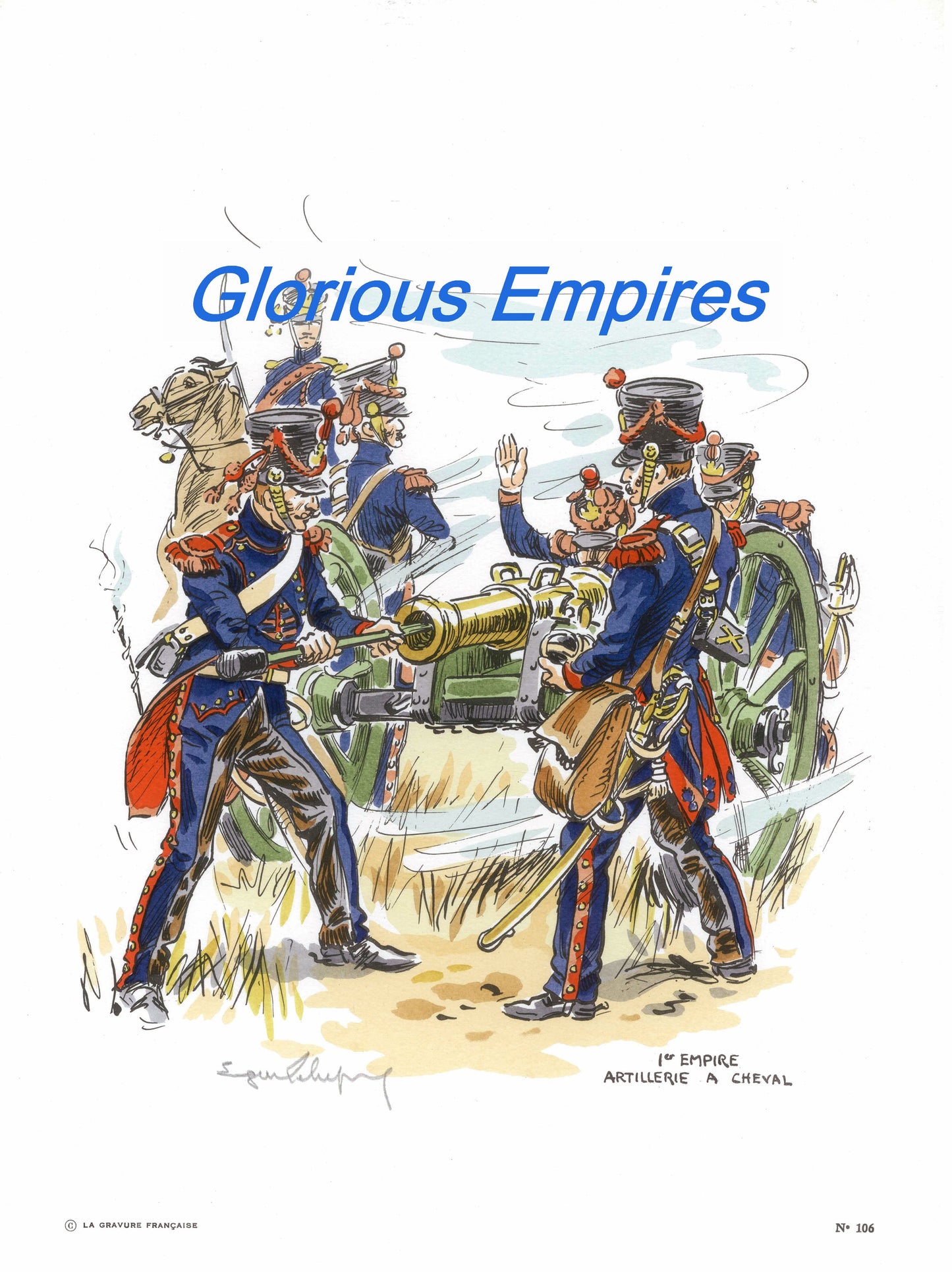 print 106 : Artillerie a cheval - Glorious Empires-Historical Miniatures