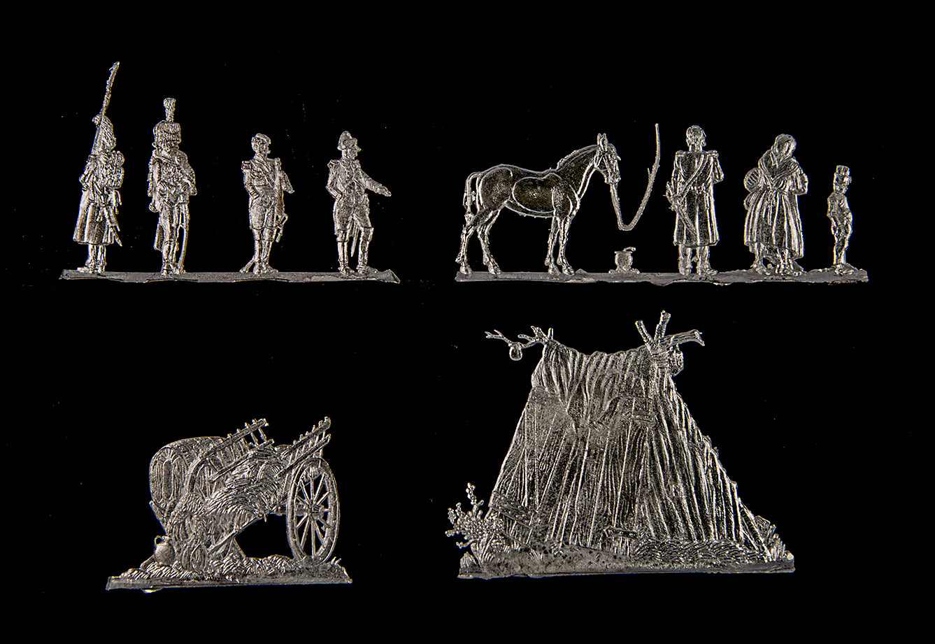 146 Napoleon meets an ex-old Guard grenadier and his familiy