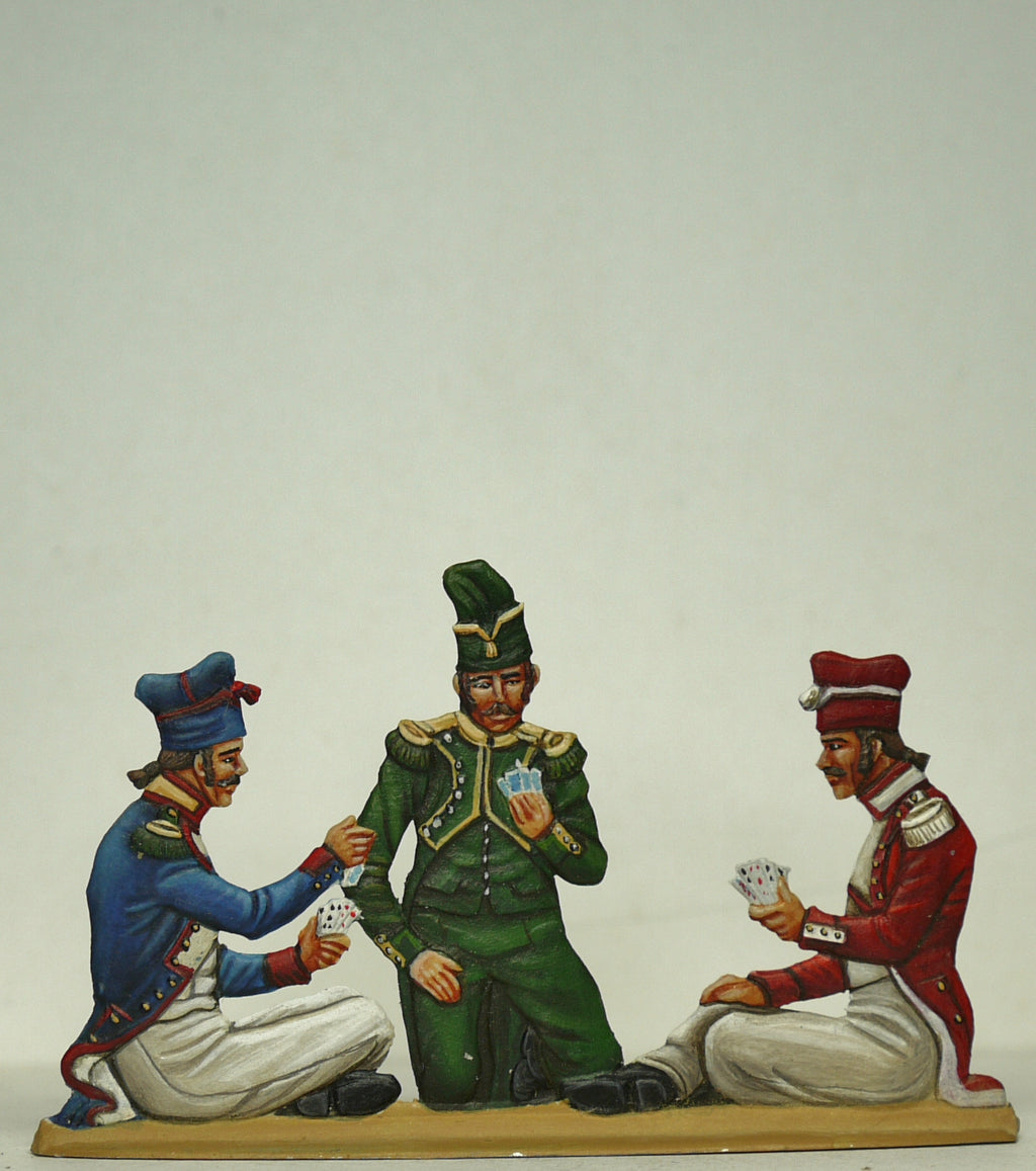 Three soldiers playing cards - Glorious Empires-Historical Miniatures  