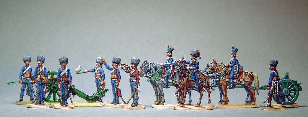 AA - Artillery firing, full set - Glorious Empires-Historical Miniatures  