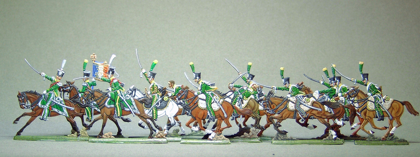 AA - Line chasseurs, charging, full set - Glorious Empires-Historical Miniatures