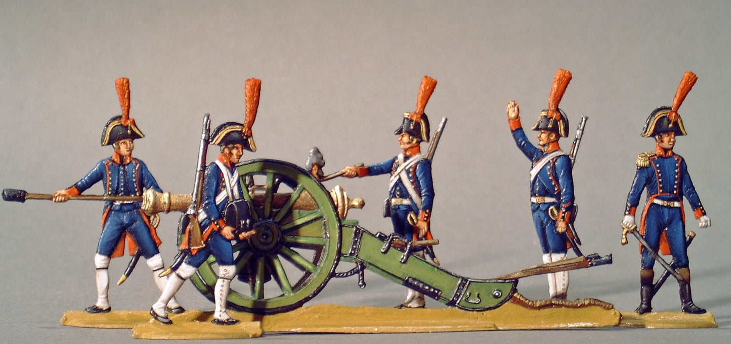 AA - Spanish Line Artillery, full set - Glorious Empires-Historical Miniatures