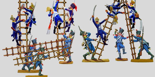 34.1 French light infantry: ladder attack full set.