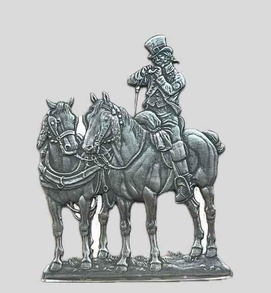 Postillion having a smoke