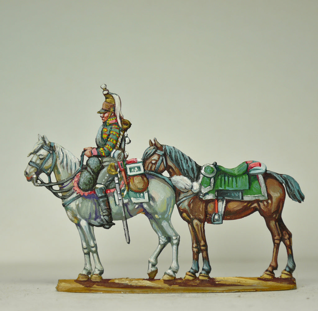 Trumpeter with Officers horse - Glorious Empires-Historical Miniatures  