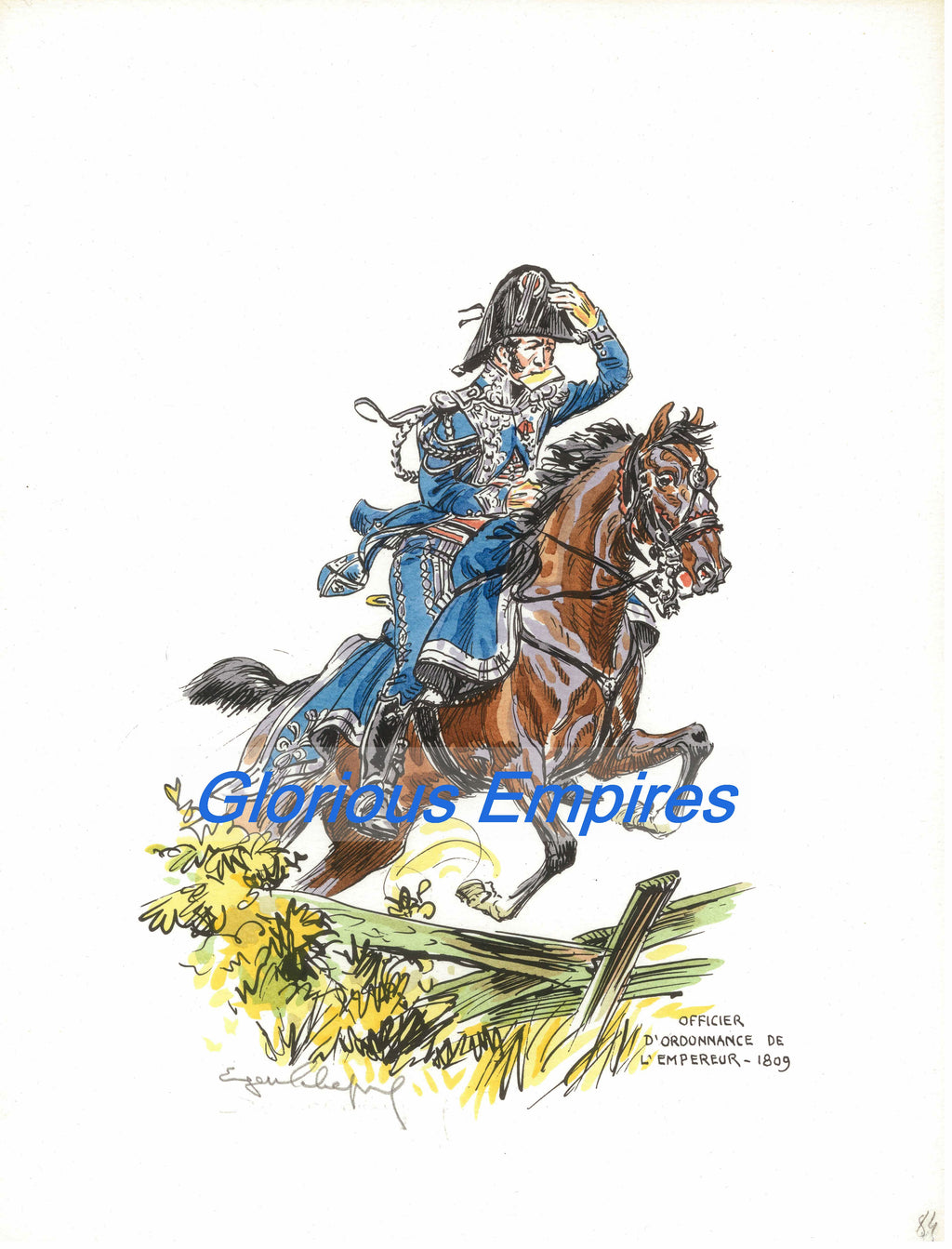 print 84 : Officier d'Ordonnance de l'Empereur - Glorious Empires-Historical Miniatures  