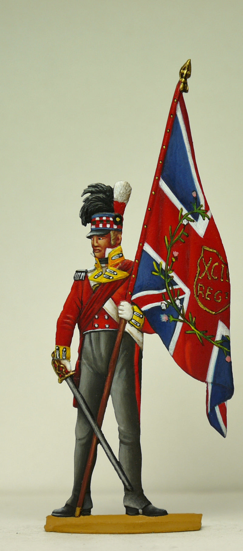 Officer with Kings Colours - Glorious Empires-Historical Miniatures  