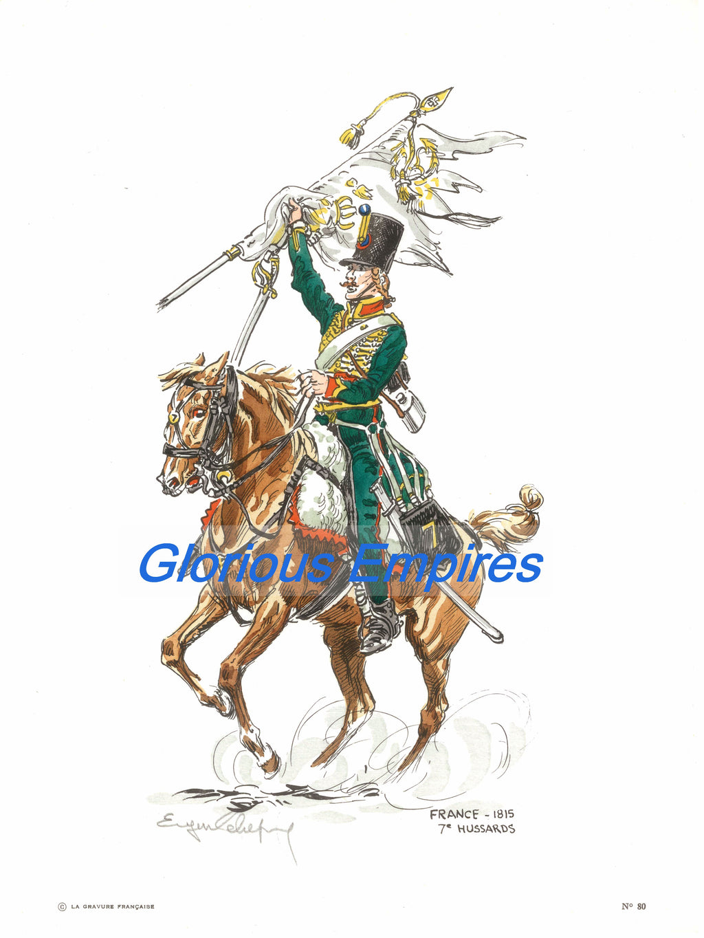 print 80 : France, 7eme Hussards, 18 - Glorious Empires-Historical Miniatures  