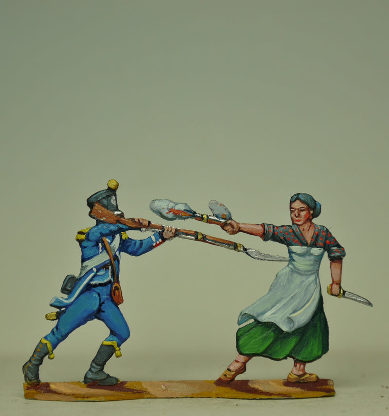 Couple fighting,  figures A and B - Glorious Empires-Historical Miniatures  