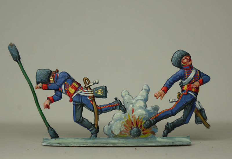 gunners in explosion - Glorious Empires-Historical Miniatures  