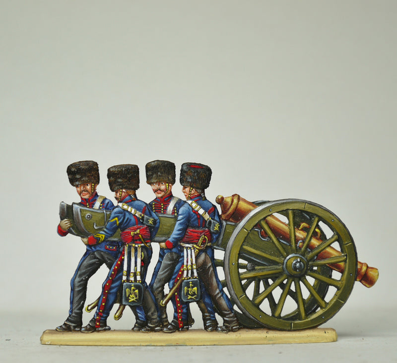 Troopers un-limbering gun - Glorious Empires-Historical Miniatures  