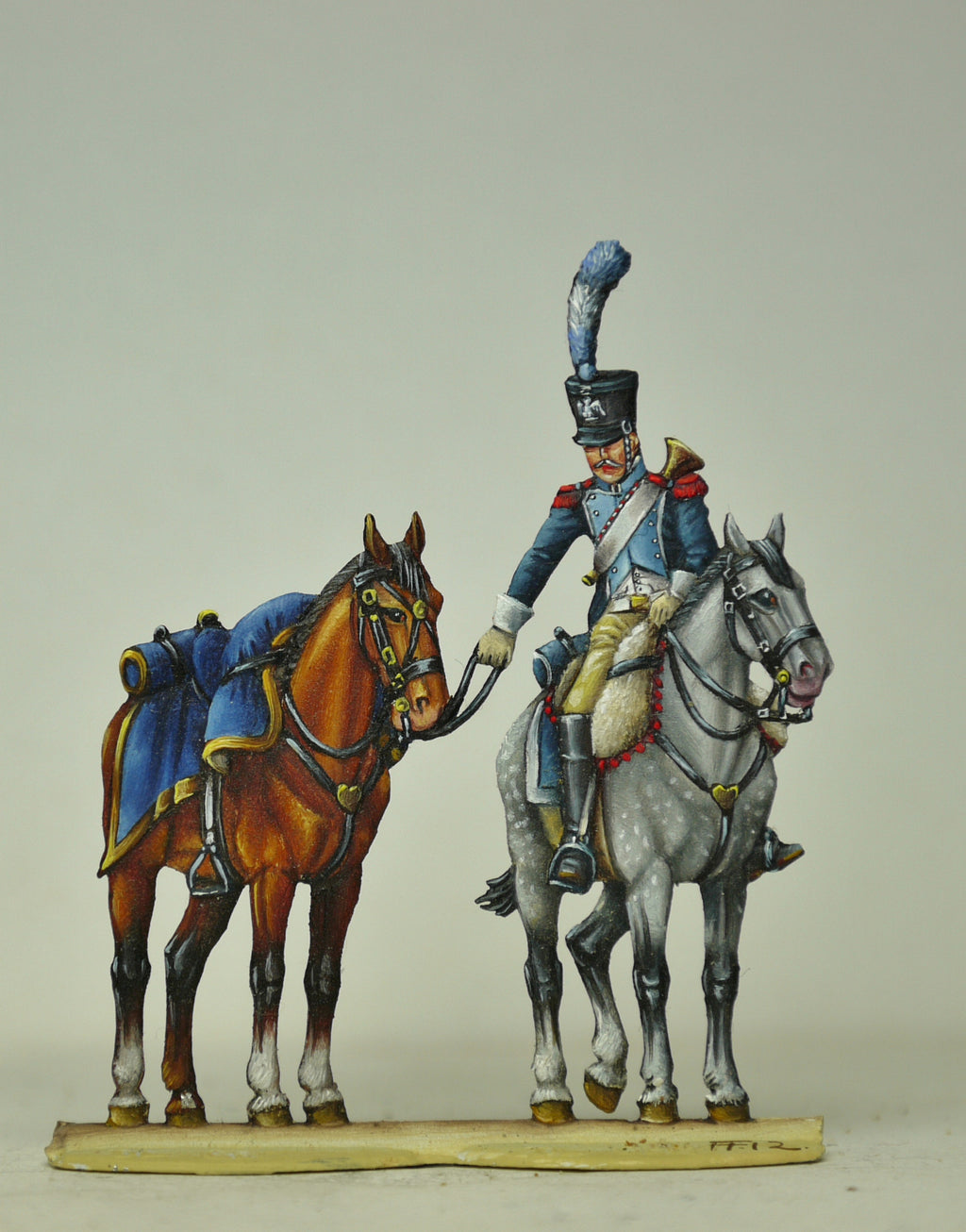 Artillery Train trumpeter with Aides Horse - Glorious Empires-Historical Miniatures  