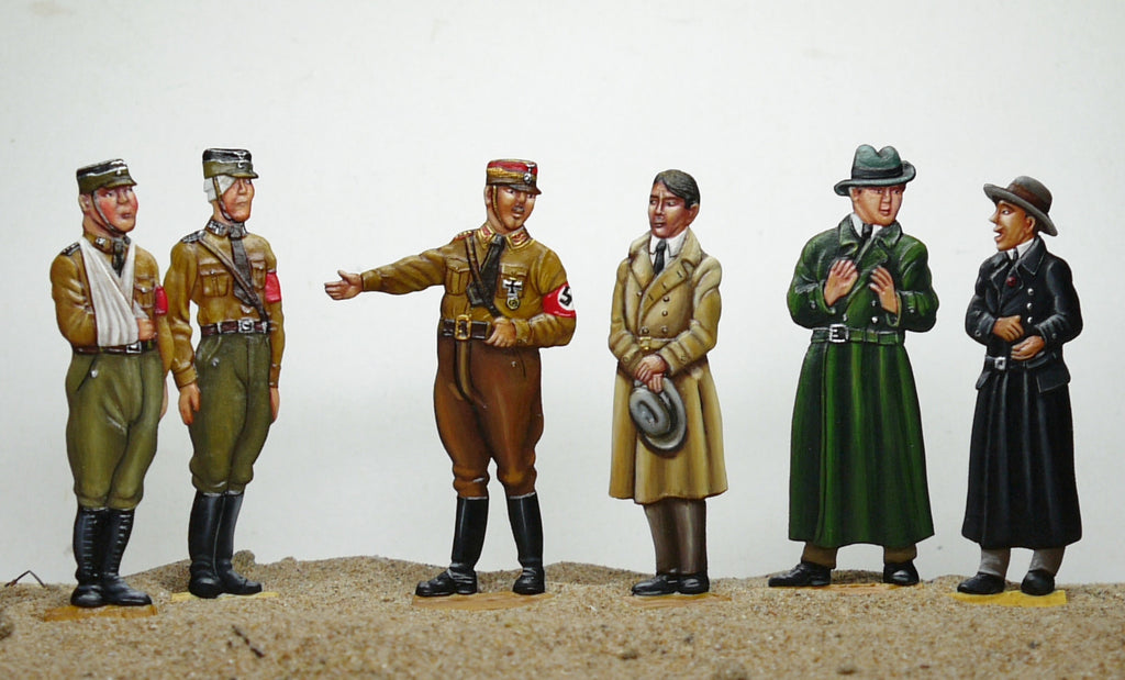 Adolf Hitler meets the wounded SA members (set AHA) - Glorious Empires-Historical Miniatures  