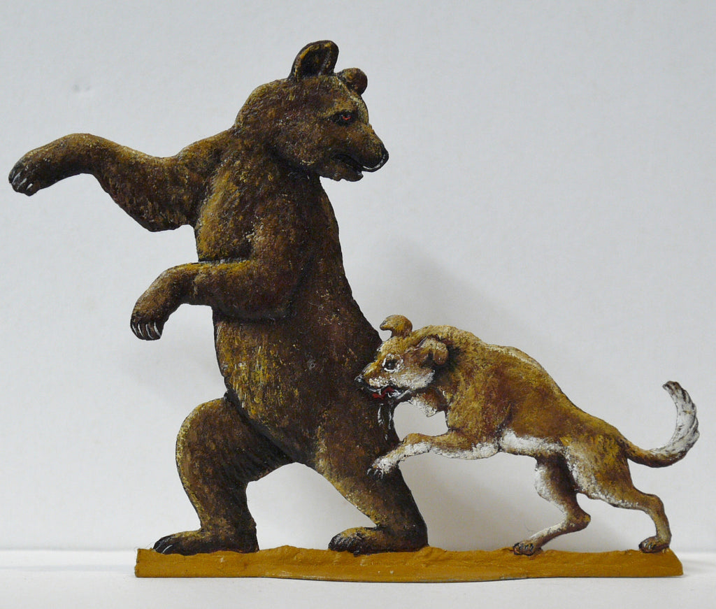 Bear attacked by Dog - Glorious Empires-Historical Miniatures  