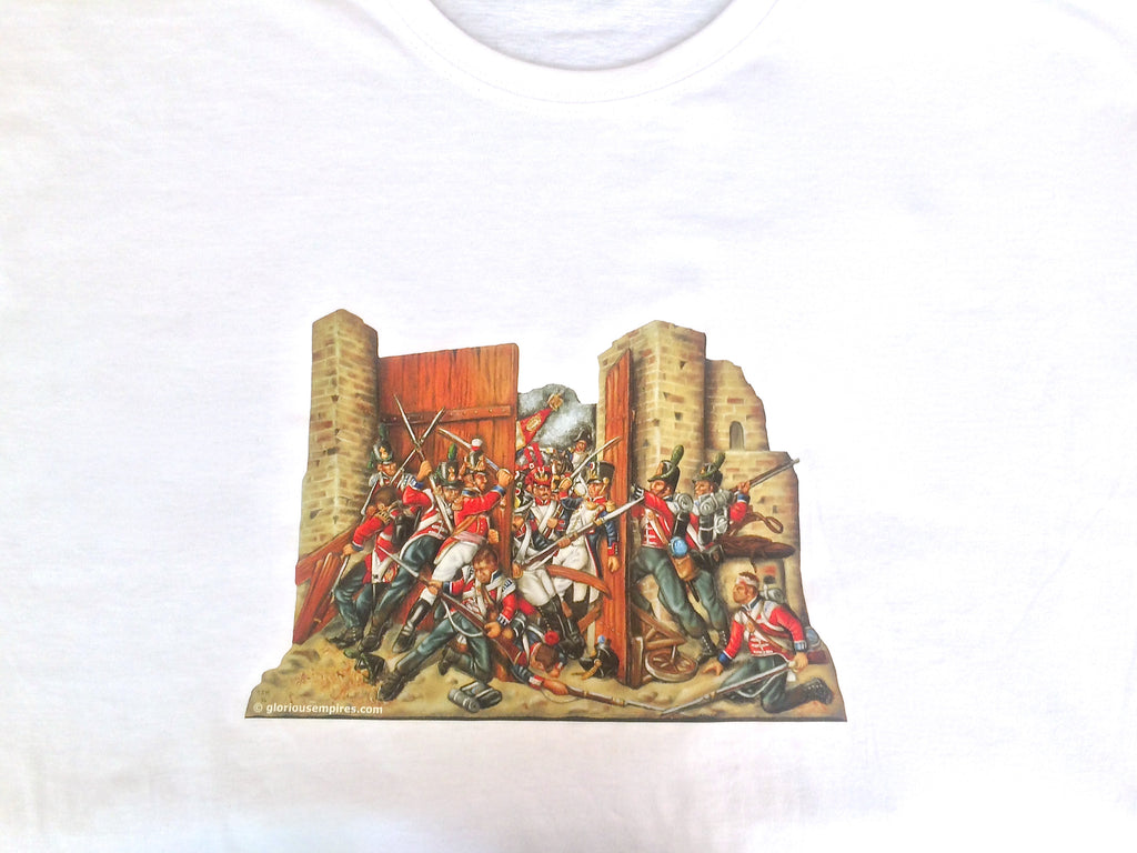 Hougomont Gate Waterloo T-Shirt - Glorious Empires-Historical Miniatures  