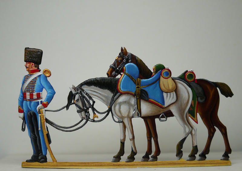 Guard Horse Artillery trumpeter with Berthiers horse - Glorious Empires-Historical Miniatures  