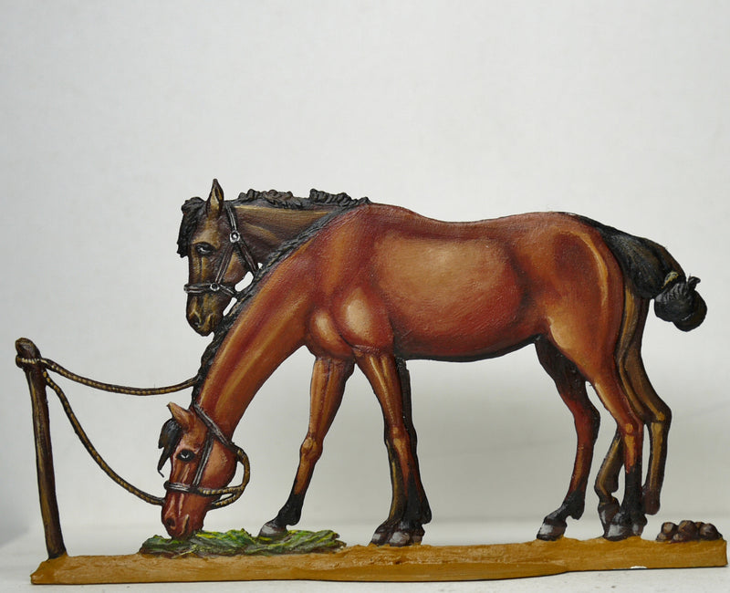 NF21/E two horses at ease - Glorious Empires-Historical Miniatures  
