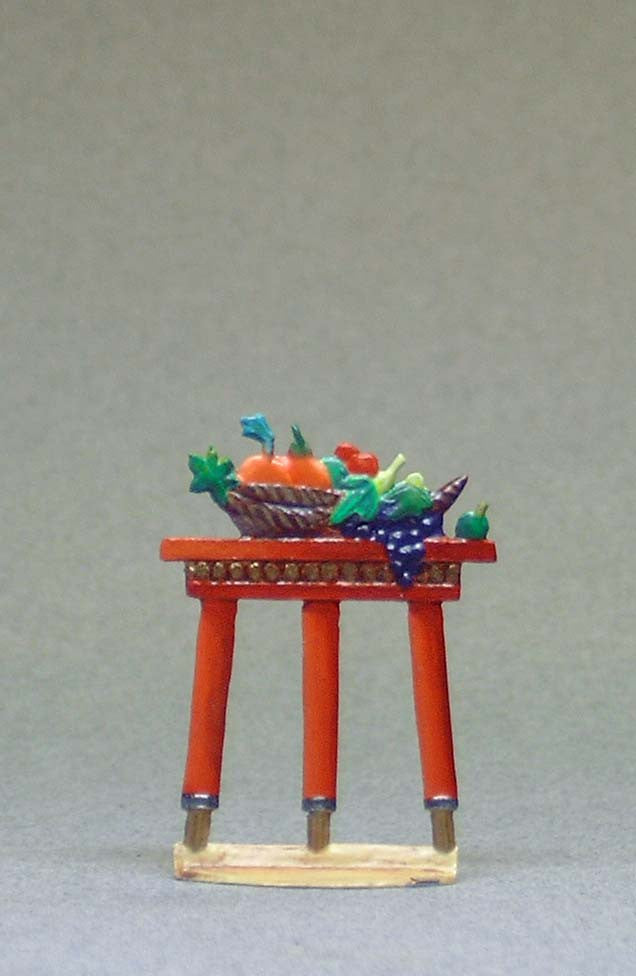 Tall Small Table with Fruit Bowl - Glorious Empires-Historical Miniatures  