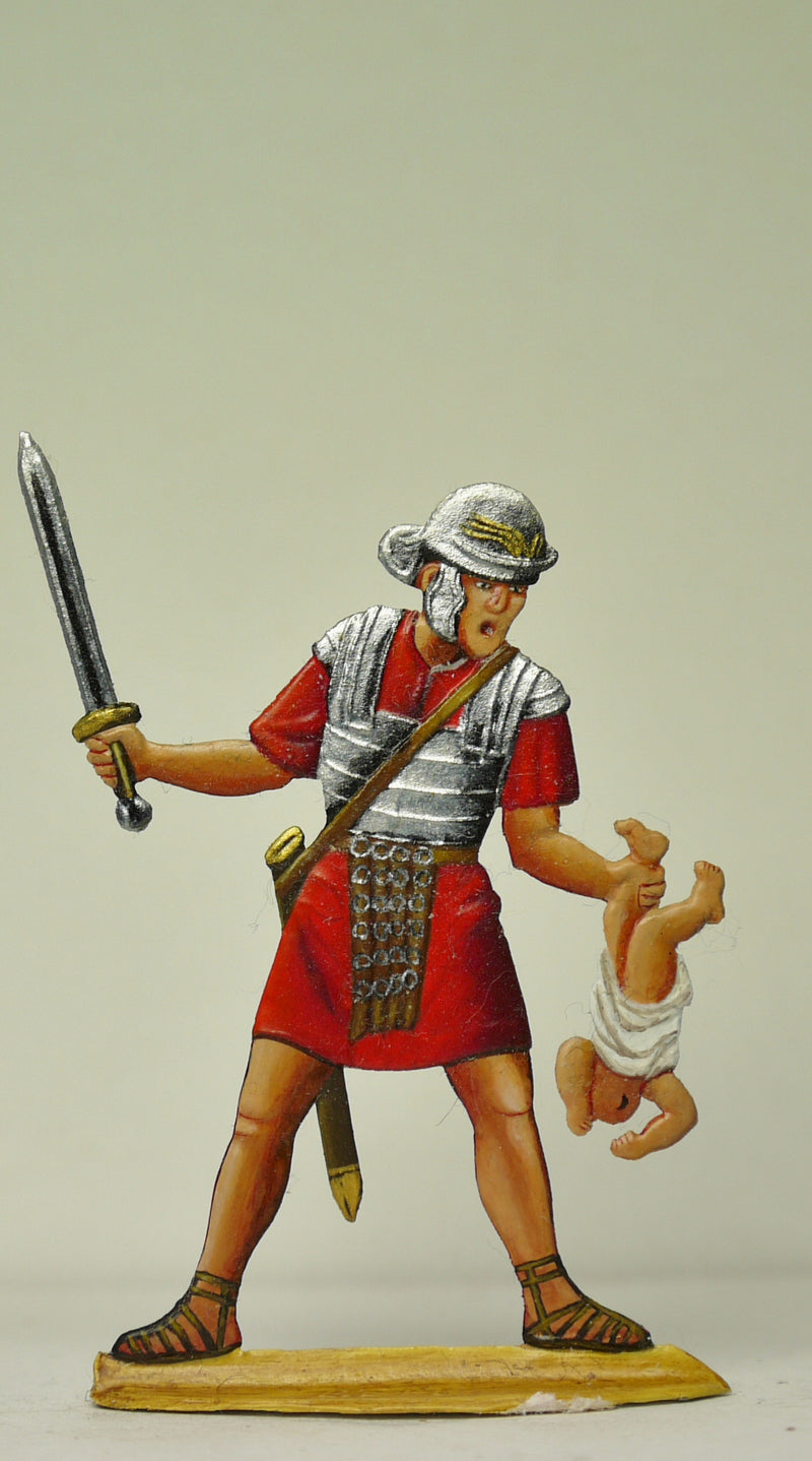 Roman Legionair with firstborn boy - Glorious Empires-Historical Miniatures  