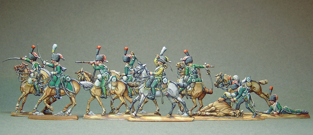 AA  - Line chasseurs, fighting (FULL set) - Glorious Empires-Historical Miniatures  
