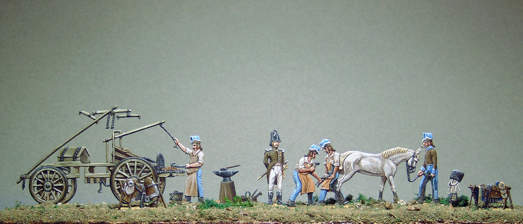 Shoeing an officers horse (FULL set) - Glorious Empires-Historical Miniatures  