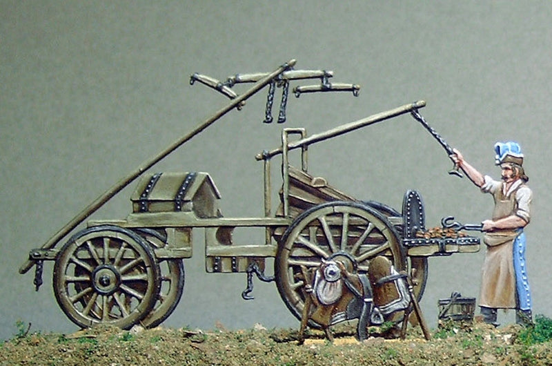 French field-forge with blacksmith  33.2/a - Glorious Empires-Historical Miniatures  